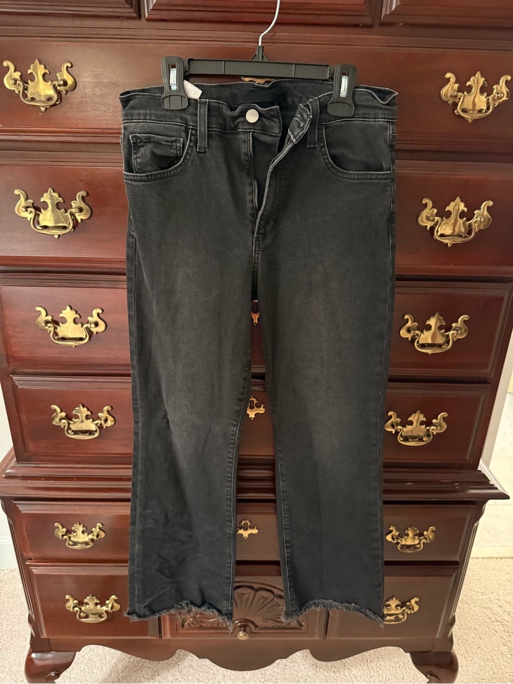 Joe’s The Callie High Rise Cropped Boot Jeans in Black